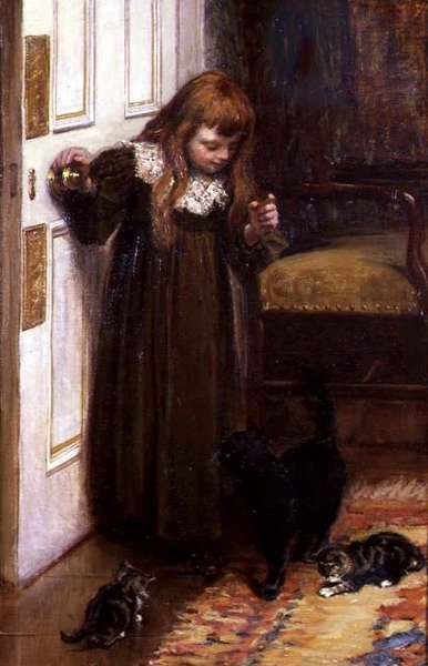 Jouant avec les Chatons - Edith F. Grey