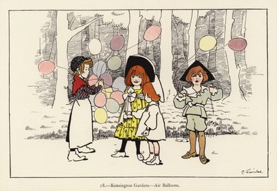 Jardins de Kensington, montgolfières - Edith Farmiloe
