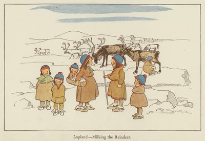 Laponie, la traite des rennes - Edith Farmiloe