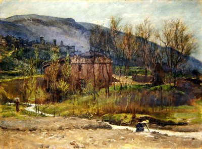 Village toscan - Edith Ridley Corbet
