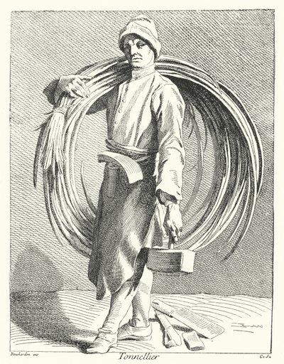Tonnelier (gravure) - Edmé (after) Bouchardon