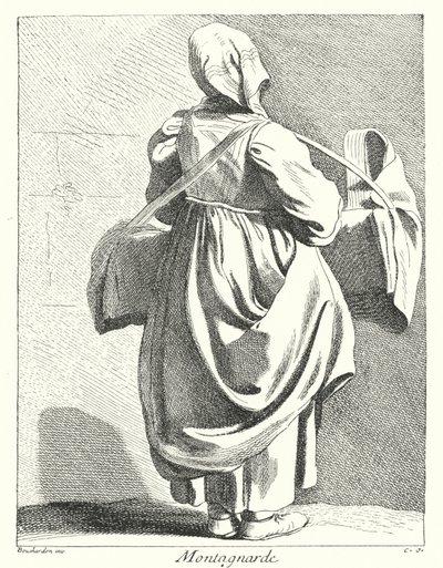 Femme des montagnes - Edmé (after) Bouchardon
