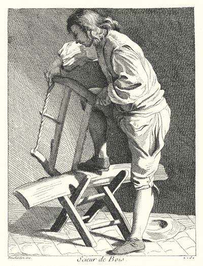 Scieur de bois - Edmé (after) Bouchardon