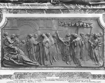 Procession de Saint Charles Borromée pour guérir Milan de la peste en 1576 - Edmé Bouchardon