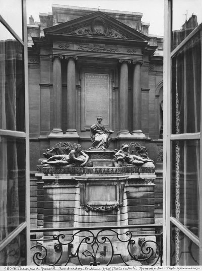 Vue de la Fontaine des Quatre Saisons, partie centrale, rue de Grenelle, 1739-46 (détail) - Edmé Bouchardon