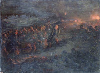 Attaque du redoute de Selinghinsk par le général Monet, 24 février - Edme Adolphe Fontaine