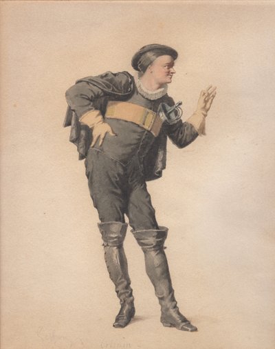 Crispin dans Les Folies amoureuses de Jean-François Regnard - Edmond Aime Florentin Geffroy