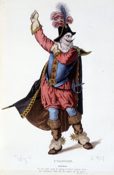 Personnage de Matamore dans la pièce de théâtre L