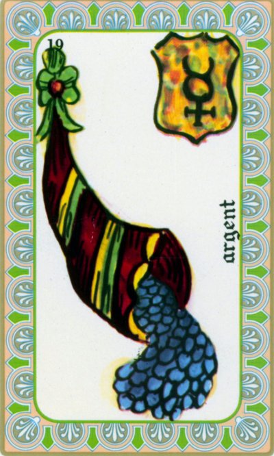 tarot par magus Belline dessiné par Edmond Billaudot vers 1845 et donné au voyant Belline pour réédition : carte de l