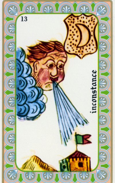 Tarot par magus Belline dessiné par Edmond Billaudot vers 1845 et donné au voyant Belline pour réédition : carte de l