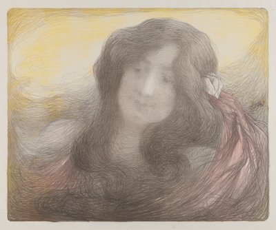Fille aux cheveux longs - Edmond François Aman Jean