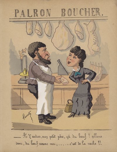 Chez le boucher - Edmond Lavrate