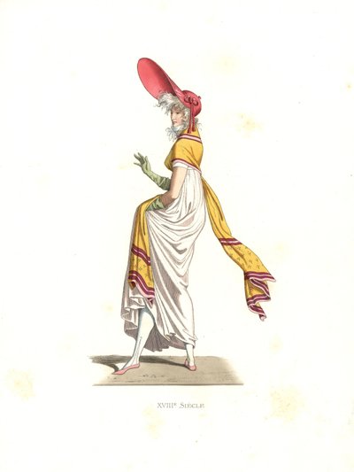 Femme à la mode Merveilleuse, France - Edmond Lechevallier Chevignard