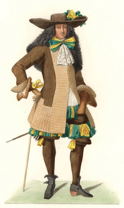 Gentilhomme français en habit de cérémonie - Edmond Lechevallier Chevignard