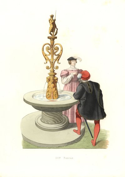 Gentleman et femme, Angleterre - Edmond Lechevallier Chevignard