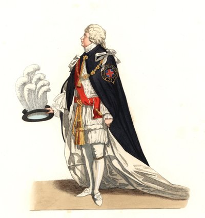 George Frédéric Auguste, prince de Galles, Angleterre 18e siècle - Lithographie d