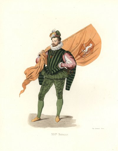 Porte-enseigne allemand - Edmond Lechevallier Chevignard
