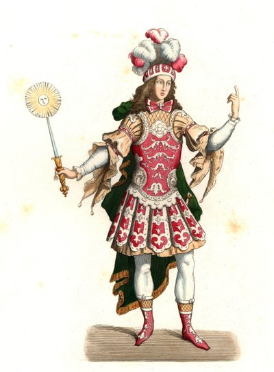 Louis XIV de France, le roi soleil, en costume de danse - Edmond Lechevallier Chevignard
