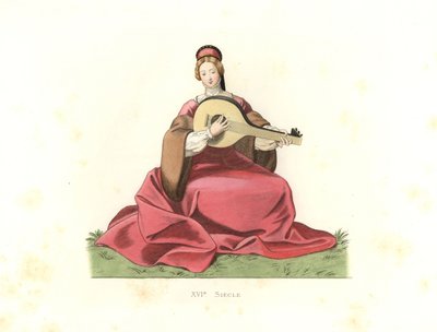 Noble femme, Angleterre - Edmond Lechevallier Chevignard