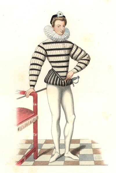 Portrait de Saint-Mégrin, gentilhomme français du XVIe siècle - Edmond Lechevallier Chevignard