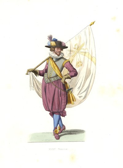 Porte-étendard pour une compagnie d