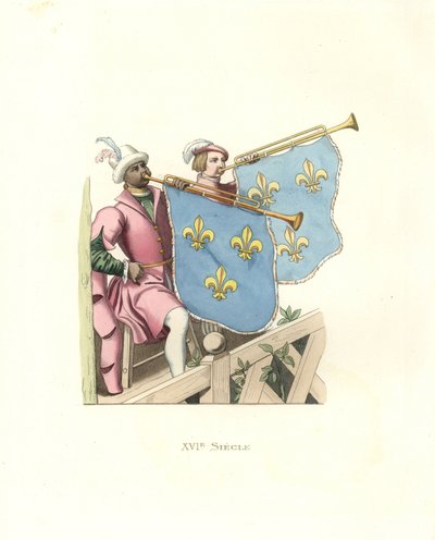 Trompettistes à un tournoi, règne de François Ier de France - Edmond Lechevallier Chevignard