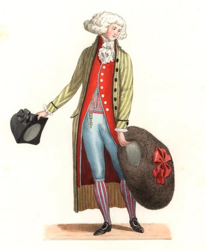 Jeune homme français à la mode du XVIIIe siècle - Edmond Lechevallier Chevignard