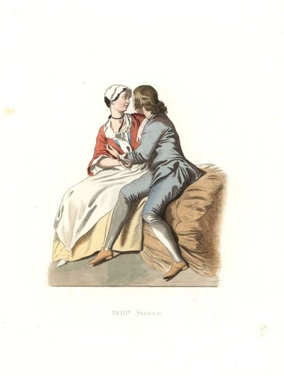 Jeunes villageois, France - Edmond Lechevallier Chevignard