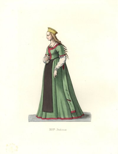 Jeune femme de Danzig - Edmond Lechevallier Chevignard