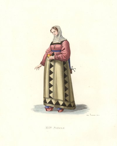 Femme de Burgos, Espagne - Edmond Lechevallier Chevignard