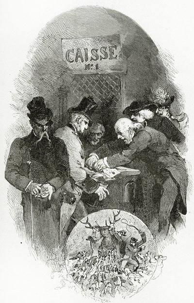 Emargement - illustration de Napoléon le Petit, 19e siècle - Edmond Morin