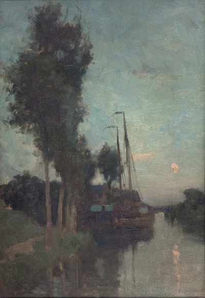 Soirée en Hollande (huile sur toile) - Edmund Aubrey Hunt