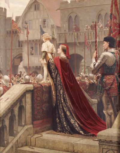 Un petit prince susceptible de bénir un trône royal, 1904 - Edmund Blair Leighton