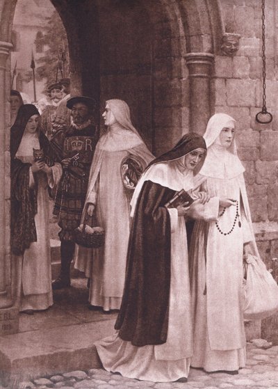 Expulsé, de MacMillan school posters, vers 1950-60s - Edmund Blair Leighton