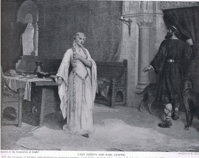 Lady Godiva et Earl Leofric, illustration de 