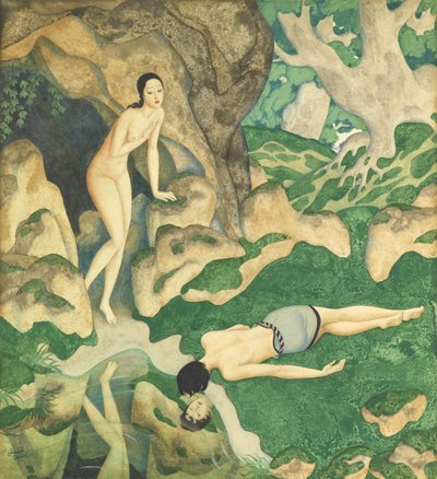 Écho et Narcisse - Edmund Dulac