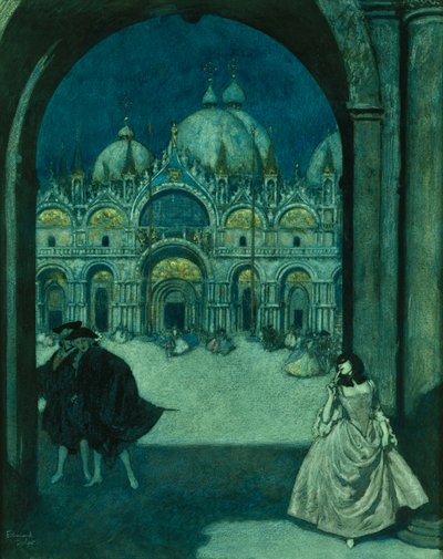 Sur la Piazza San Marco - Edmund Dulac