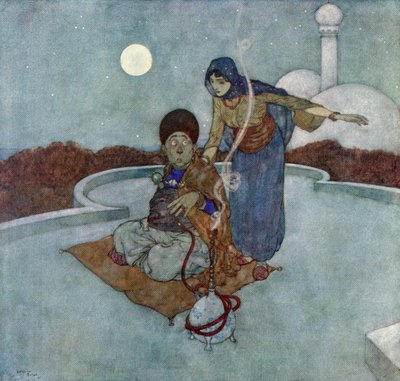 Elle cria "Ô homme misérable, quelle triste garde as-tu tenue", illustration de 
