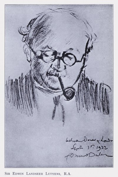 Sir Edwin Landseer Lutyens, illustration pour Souvenir de la Maison de Poupées de la Reine - Edmund Dulac