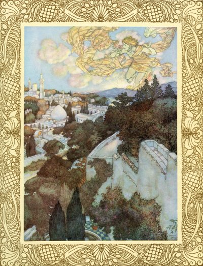 Réveillez-vous ! car le soleil derrière cette hauteur orientale a chassé la session des étoiles de la nuit, illustration du 