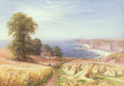 Temps de récolte au bord de la mer - Edmund George Warren