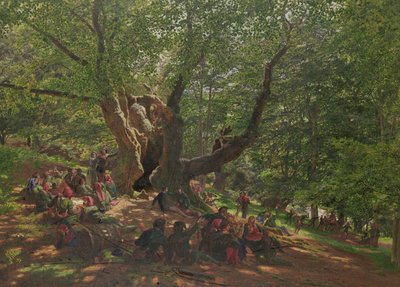Robin des Bois et ses joyeux compagnons dans la forêt de Sherwood, 1859 - Edmund George Warren