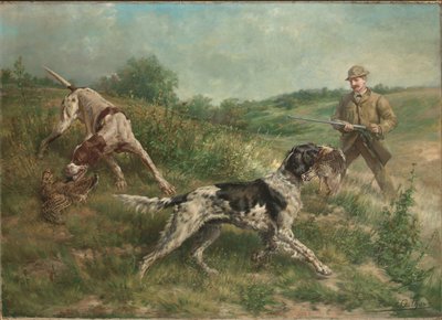 Chasse dans un paysage de haute terre - Edmund Henry Osthaus