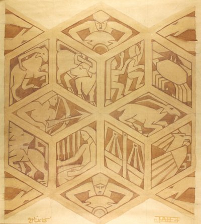 Signes du zodiaque - Art déco, avril 1934 - Edmund Hunter