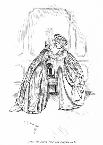 Illustration pour Les Rivaux de Sheridan (gravure) - Edmund Joseph (after) Sullivan