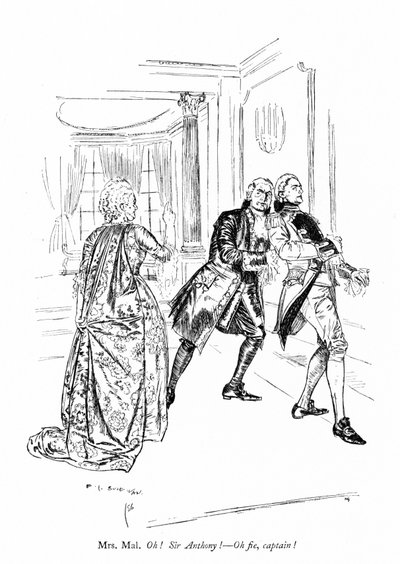 Illustration pour Les Rivaux de Sheridan (gravure) - Edmund Joseph (after) Sullivan