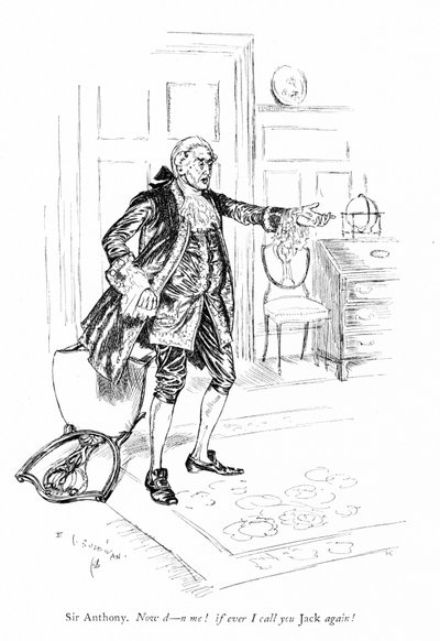 Illustration pour Les Rivaux de Sheridan (gravure) - Edmund Joseph (after) Sullivan