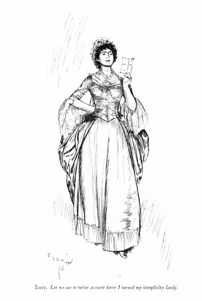 Illustration pour Les Rivaux de Sheridan (gravure) - Edmund Joseph (after) Sullivan