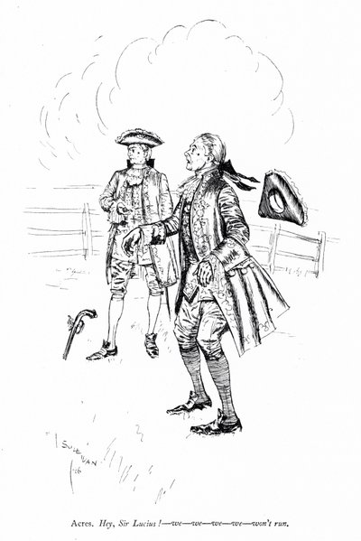Illustration pour Les Rivaux de Sheridan (gravure) - Edmund Joseph (after) Sullivan