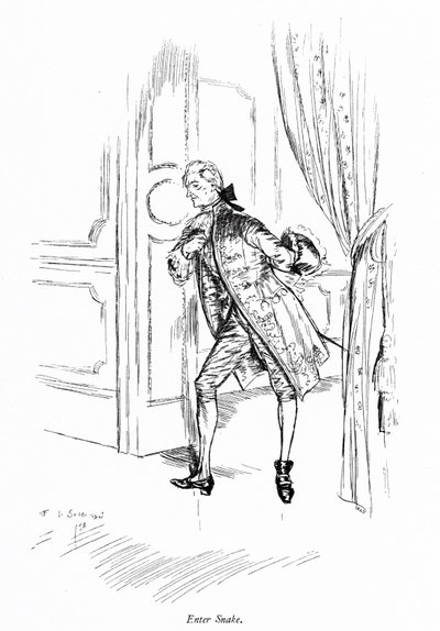 Illustration pour La School for Scandal de Sheridan (gravure) - Edmund Joseph (after) Sullivan